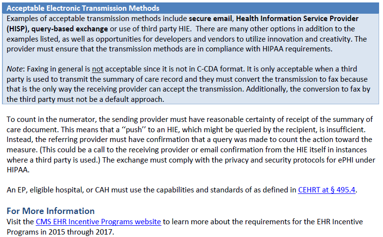 CMS HIE Guidance